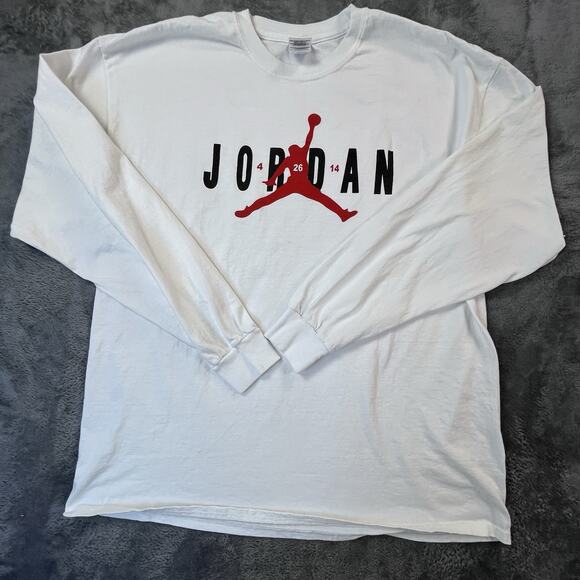 Travis Scott X Jordan 1s Release Date Shirt Mens XL 4 26 14 Promo Collab Tee - Picture 1 of 7